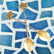 brass palm tree spoons